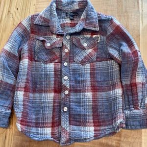 3T/4T silver jeans button up